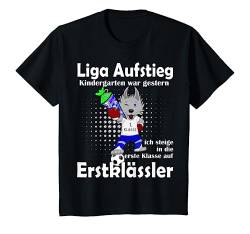 Kinder Einschulung Geschenk Jungen Fussball Tschüss Kindergarten T-Shirt von Kita & Schulbeginn Shirts