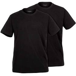 Casamoda T-Shirt Doppelpack schwarz Übergröße, XL Größe:4XL von Kitaro