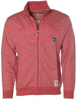 Kitaro Herren Sweatjacke Sweat Jacke -Mt. Everest Base Camp Kathmandu- Rot 3XL von Kitaro