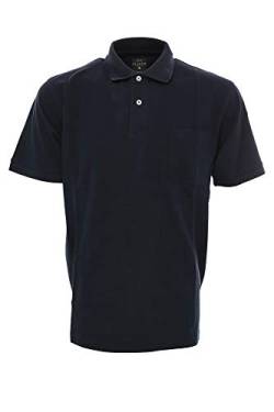 Kitaro Polo Poloshirt Shirt Herren Kurzarm Baumwolle Piqué Plusgröße, Farbe:Marine (Navy), Herrengrößen:10XL von Kitaro