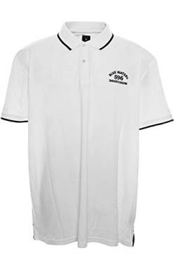 Kitaro Polo Poloshirt Shirt Herren Kurzarm Plusgröße Übergröße, Farbe:weiß, Herrengrößen:3XL von Kitaro