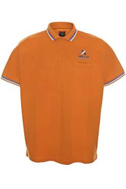 Kitaro Poloshirt Herren- Übergrößen bis 6XL, orange, Größe:4XL von Kitaro