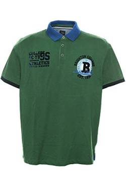 Kitaro Poloshirt Polo Shirt Hemd Herren Kurzarm Baumwolle Piqué Plusgröße, Herrengrößen:3XL, Farbe:grün von Kitaro