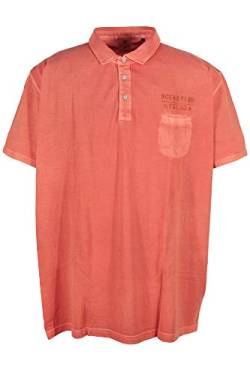 Kitaro Poloshirt Polo Shirt Herren Kurzarm Piqué Baumwolle, Farbe:orange, Herrengrößen:5XL von Kitaro