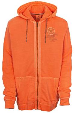 Kitaro Sweatjacke Kapuzenjacke Hoody Sweatshirt Herren Extra Lang Tall, Farbe:orange, Herrengrößen:XXT von Kitaro
