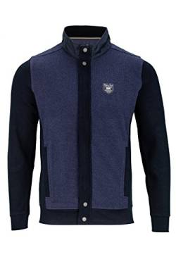 Kitaro Sweatjacke Sweat Jacke Jacket Shirt Herren Langarm Baumwolle, Farbe:dunkelblau, Herrengrößen:XXL von Kitaro