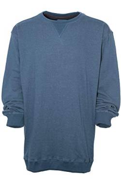 Kitaro Sweatshirt Sweat Shirt Herren Langarm Baumwolle Rundhals Plusgrße, Herrengrößen:5 XL, Farbe:blau von Kitaro