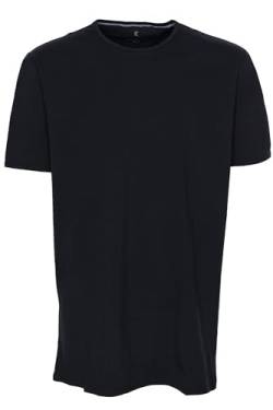 Kitaro T Shirt Herren Kurzarm Basic Extra Lang Tall, Farbe:Schwarz-Rundhals, Herrengrößen:3XT von Kitaro