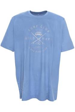 Kitaro T Shirt Herren Kurzarm Rundhalsausschnitt Baumwolle Extra Lang Tall, Farbe:blau, Herrengrößen:XXT von Kitaro