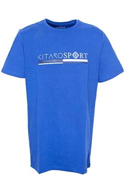 Kitaro T Shirt Herren Kurzarm Rundhalsausschnitt Baumwolle Extra Lang Tall, Farbe:blau, Herrengrößen:XXT von Kitaro