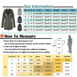 Damen Winter Parka Lang Warm Steppmantel Daunenjacke mit Kapuze Einfarbig Warme Wintermantel Trenchcoat Outdoorjacke Kapuze Winterparka Outdoor Leichte Daunenjacke Softshelljacke mit Taschen von Kittoy