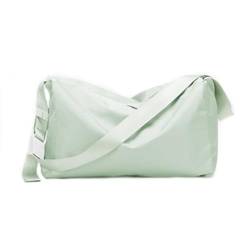 Sporttaschen for Männer und Frauen, Faltbare Reisetasche for unterwegs, Wochenend-Übernachtungstasche mit Schuhfach und Nasstasche (Color : Mint Green) von KituT