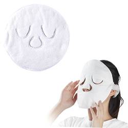 Mask Towel,Spa Facial Towels Mask,Cold Hot Compress Facial Steamer Towel,Facial Steamer Towel Mask,Handtuch Wärmemaske Weich,Facial Mask Towel,Für Feuchtigkeitsspendende,Schönheit,1pc,Kiuiom von Kiuiom