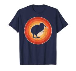 Kiwi Retro Vintage 60er 70er Jahre Sonnenuntergang Vogelliebhaber Herren Damen T-Shirt von Kiwi Clothing Co.