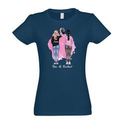 Kiwistar - T-Shirt Damen - Petroleum - S - Best Friends - Freundinnen - Beste Freunde - Freundin - individuell personalisiert mit Wunschtext von Kiwistar