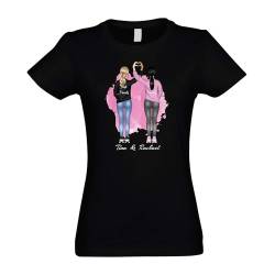 Kiwistar - T-Shirt Damen - schwarz - L - Best Friends - Freundinnen - Beste Freunde - Freundin - individuell personalisiert mit Wunschtext von Kiwistar