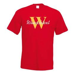 Kiwistar - T-Shirt Herren - rot - XXL - Aufdruck individuell - Wunschtext mit Initial und Nachname - Name - Spruch - Druck personalisiert - Geschenk für Freizeit Sport von Kiwistar