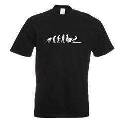 Kiwistar - T-Shirt - schwarz - Spartaner Sparta Evolution 2 Motiv Bedruckt Funshirt Design Print - mit Motiv Bedruckt - Funshirt Design - Sport - Freizeit - Herren - M von Kiwistar