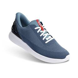 Kizik Athens Slip-On Sneaker Casual Trendschuhe für Damen Herren, Blau (Deep Sea), 7 Wide Women/5.5 Wide Men von Kizik