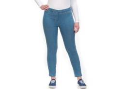 Jeansjeggings KJBRAND "JENNY" Gr. 48, N-Gr, blau (denim bleached) Damen Jeans Jeansleggings von KjBRAND