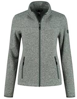 Kjelvik Iris Strickfleece Jacke Strickjacke Fleecejacke (40) Grün von Kjelvik