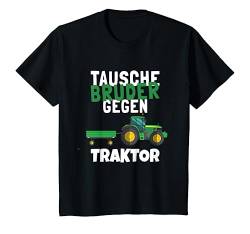 Kinder Bruder Gegen Traktor lustiges Jungen Trecker Geschenk T-Shirt von Kleine Bauern Traktor Designs