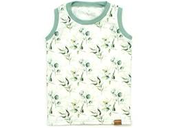 Kleine Könige Baby Kinder Shirt Tank Top ärmellos Mädchen · Modell Eukalyptus weiß, Mint · Ökotex 100 Zertifiziert · Größe 122/128 von Kleine Könige