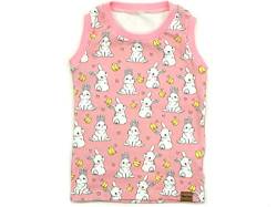 Kleine Könige Baby Kinder Shirt Tank Top ärmellos Mädchen · Modell Küken Häschen Kleiner Hase rosa, Babyrosa · Ökotex 100 Zertifiziert · Größe 134/140 von Kleine Könige