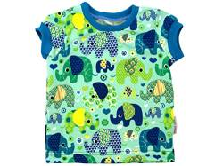 Kleine Könige Baby Kinder T Shirt Jungen · Modell Elefant Elefantenparty türkis, Petrol · Ökotex 100 Zertifiziert · Größe 110/116 von Kleine Könige