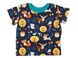 Kleine Könige Baby Kinder T Shirt Jungen · Modell Tiere Wald Forest Friends Marine, Tanne · Ökotex 100 Zertifiziert · Größe 62/68 von Kleine Könige