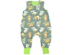 Kleine Könige Baby Strampler Jungen Baby Body · Modell Koala & Faultier grau, lemon · Ökotex 100 zertifiziert · Größe 74/80 von Kleine Könige