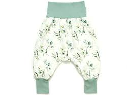 Kleine Könige Pumphose Baby Mädchen Hose · Modell Eukalyptus, Mint · Ökotex 100 Zertifiziert · Größe 122/128 von Kleine Könige