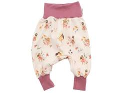 Kleine Könige Pumphose Baby Mädchen Hose · Modell Fee Blume Blumenfee rosa, Beere · Ökotex 100 Zertifiziert · Größe 98/104 von Kleine Könige