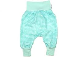 Kleine Könige Pumphose Baby Mädchen Hose · Modell Schwalben Watercolor, Aqua · Ökotex 100 Zertifiziert · Größe 50/56 von Kleine Könige