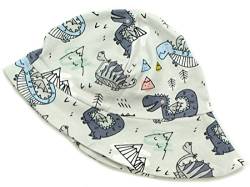 Kleine Könige Sonnenhut Sommer Mütze Baby Jungen · Modell Dino Drache Arthur grau · Ökotex 100 Zertifiziert · Größe 98/104 von Kleine Könige