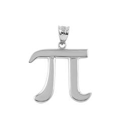 925 Sterling Silber Pi Symbol Math Damen Anhänger von Kleine Schätze