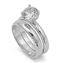 Kleine Schätze - Damen-Ring Ehering/Trauring - 925 Sterling Silber - Zirkonia von Kleine Schätze