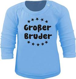 Baby/Kinder T-Shirt Langarm (Farbe hellblau) (Größe 110/116) Großer Bruder/Cook von Kleiner Fratz