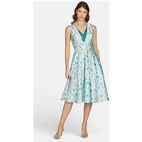 Kleo Abendkleid mit handgezeichnetem Blumenprint von Kleo