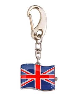 Klox Union Jack Flag British Tasche Schlüsselanhänger Analog Quarz Uhrwerk von Klox