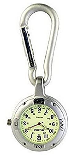 Silber Anschnallen Karabinerverschluss Taschenuhr Für Ärzte Krankenschwestern Sanitäter Köche Sport von Klox