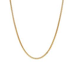 KnBoB Schmuck, Gold Kette Edelstahl Halsketten Modeschmuck für Damen Herren 50 cm von KnBoB