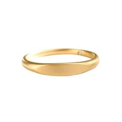 KnSam Gelbgold 750 18K Ring, Klassiker Eheringe in Ovalschliff, Au750 Gold Pärchen Ringe Freundschaftsringe Echte Goldschmuck von KnSam