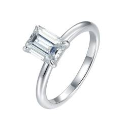 KnSam Ring S925 Sterlingsilber, Solitärring Trauringe mit Moissanit 2ct in Ovalschliff, Sterling Silber Eheringe Freundschaftsringe Echtgold Schmuck von KnSam