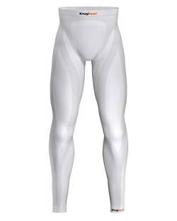 Knapman Herren Zoned Kompression Tights 25% weiß L von Knapman