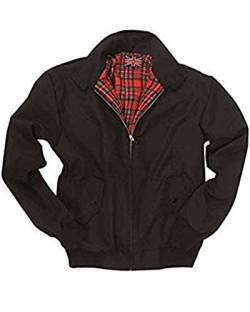 Knightsbridge Harrington Jacke Schwarz Herrenjacke Herbstjacke Scooterjacke Bomberjacke (L) von Knightsbridge