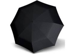 Taschenregenschirm KNIRPS "T.400 Extra Large Duomatic, stripe" schwarz (stripe) Regenschirme Taschenschirme von Knirps
