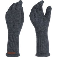 Knit Factory Strickhandschuhe Lana Handschuhe One Size Glatt Anthrazit Handschuhe Handstulpen Handschuhe ihne Finger von Knit Factory