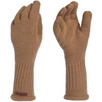 Knit Factory Strickhandschuhe Lana Handschuhe One Size Glatt Beige Handschuhe Handstulpen Handschuhe ihne Finger von Knit Factory