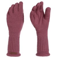 Knit Factory Strickhandschuhe Lana Handschuhe One Size Glatt Rot Handschuhe Handstulpen Handschuhe ihne Finger von Knit Factory